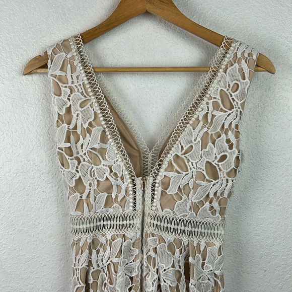 New nwt Romeo & Juliet Couture Canvas Lace Overlay Dress XS - Picture 4 of 12